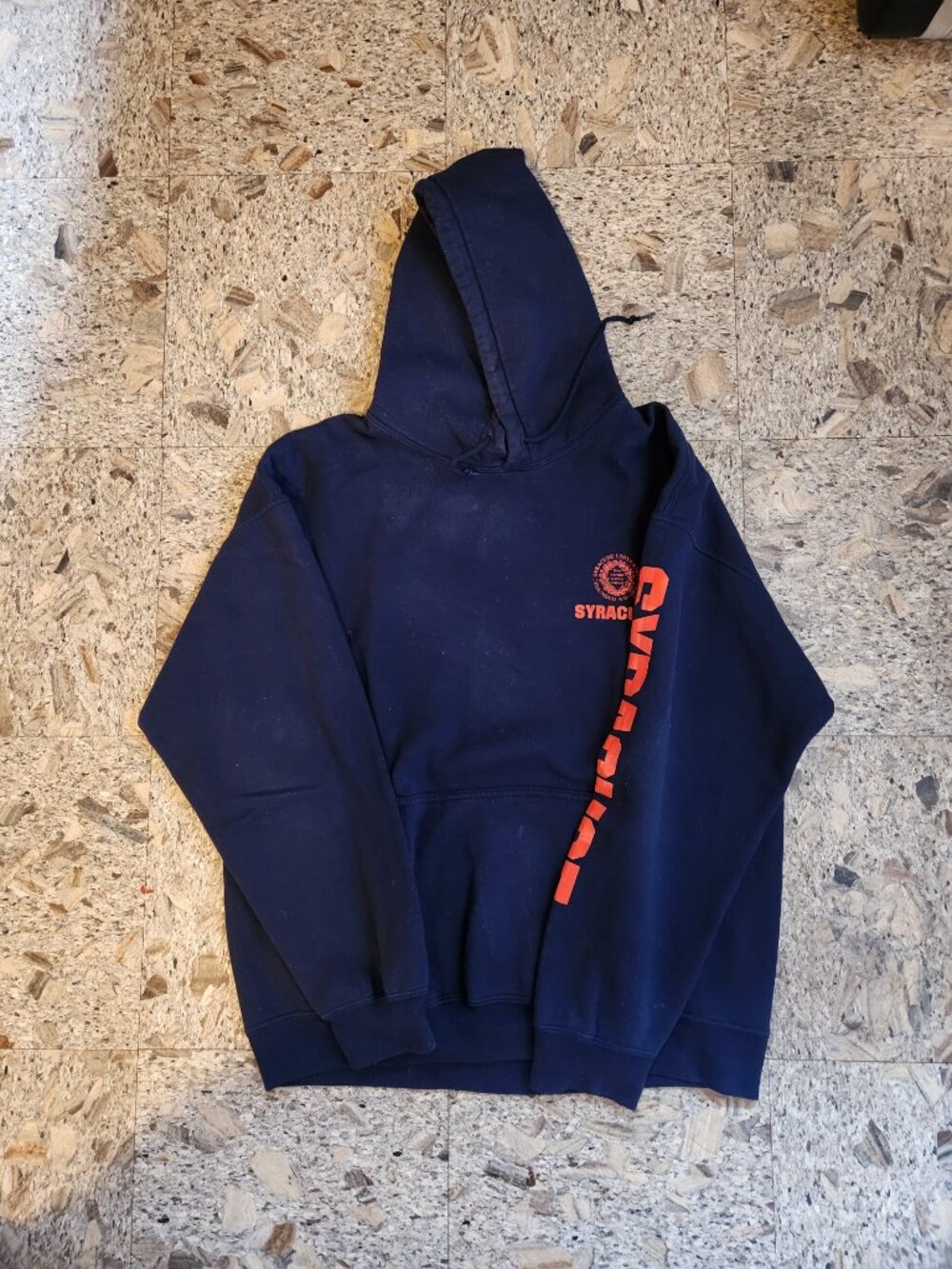 Syracuse University Hoodie Adult Large Gilden Dry Blend Pullover Hoodie